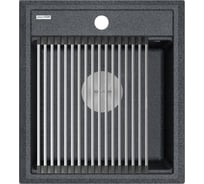 Гранитная мойка Paulmark STEPIA 45 графит, 460x510 PM114651-DG