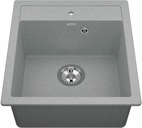 Комбо VIGRO мойка VG202 серый + смеситель VG904 серый + сифон VG202-V4 серый 1