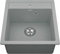 Комбо VIGRO мойка VG202 серый + смеситель MN71304-4 + сифон VG202-M04-4 серый