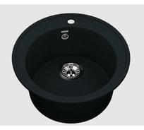 Комбо мойка VIGRO VG102 обсидиан MN71304-4 + сифон VG102-M04-4 обсидиан
