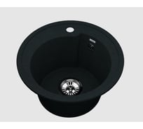 Комбо мойка VIGRO VG101 обсидиан MN71304-4 + сифон VG101-M04-4 обсидиан