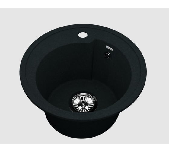 Комбо мойка VIGRO VG101 обсидиан MN71304-4 + сифон VG101-M04-4 обсидиан 1