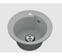 Комбо мойка VIGRO VG101 серый MN71304-4 + сифон VG101-M04-4 серый