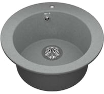 Комбо мойка VIGRO VG103 серый VG902 серый + сифон VG103-V2 серый