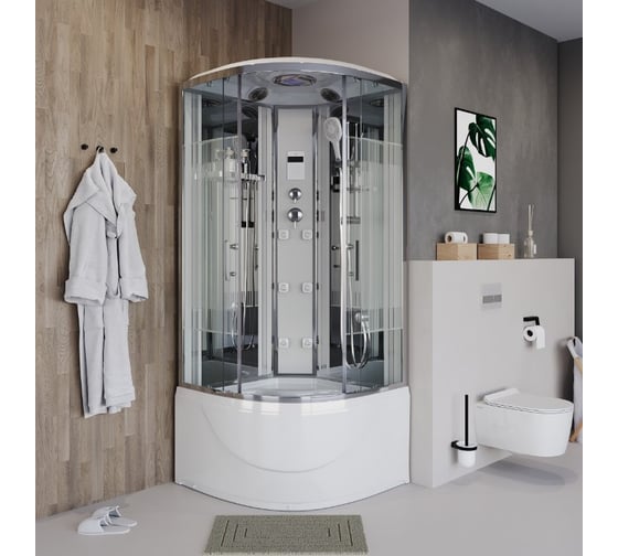 Душевая кабина Niagara NG-708-01 90x90x220 поддон 48см, 4 места 7080164 (324176) 00324176