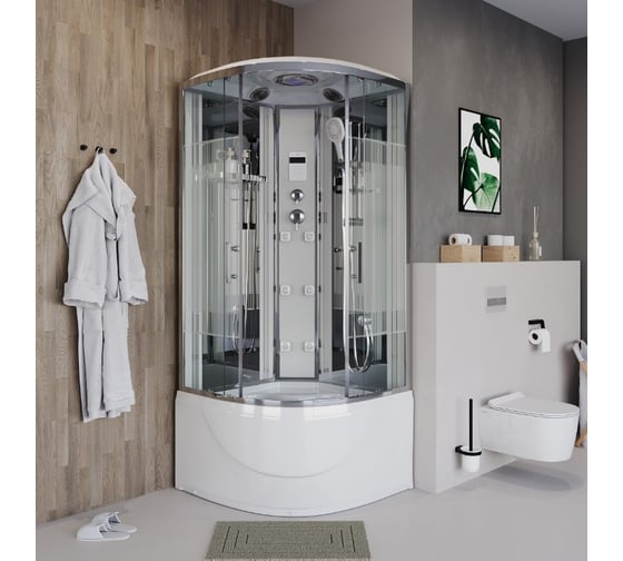 Душевая кабина Niagara NG-709-01 100x100x220 поддон 48см, 4 места 7090164 (324177) 00324177