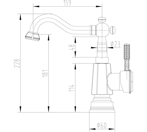 Смеситель для раковины/кухни Lemark Jasmine LM6604B