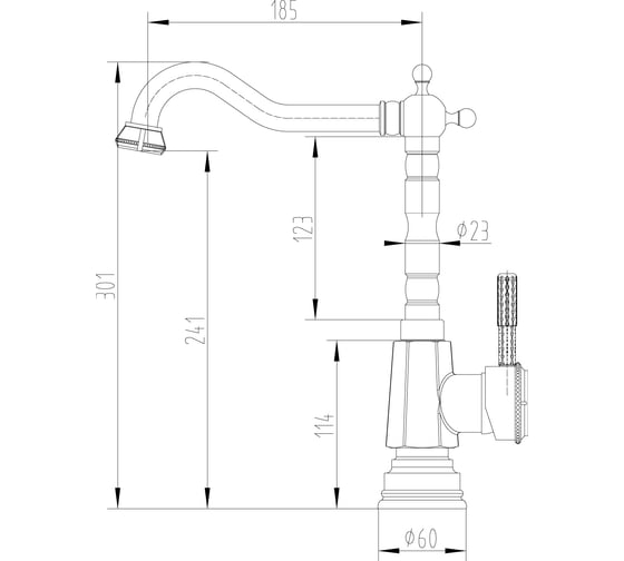 Смеситель Lemark Jasmine для кухни LM6605B