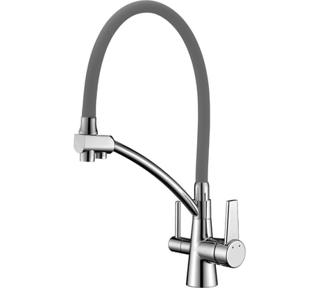 Смеситель Lemark Comfort кухни с подключением к фильтру с питьевой водой LM3071C-Gray
