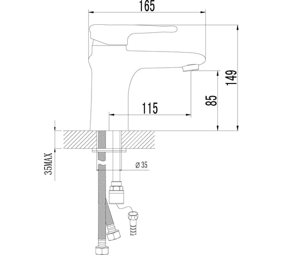 Смеситель для раковины Lemark Status LM4416C