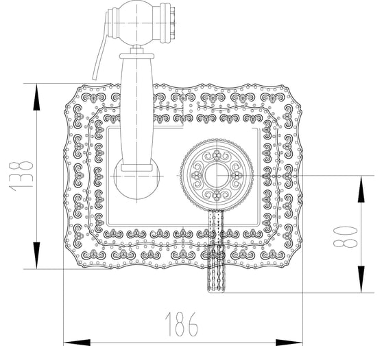 Смеситель Lemark Jasmine с гигиеническим душем, встраиваемый LM6619ORB