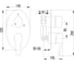Смеситель Lemark Atlantiss LM3228C для ванны и душа, встраиваемый LM3228C 2