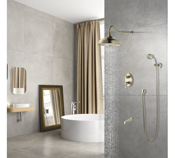 Смеситель Lemark Villa для ванны и душа, встраиваемый LM4822B