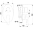 Смеситель Lemark Atlantiss LM3227C для ванны и душа, встраиваемый LM3227C 2