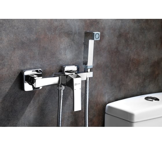 Смеситель Lemark Unit с гигиеническим душем, встраиваемый LM4518C