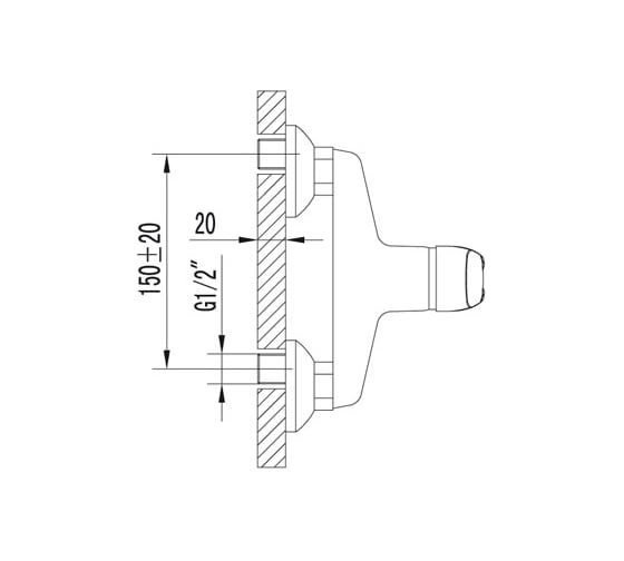 Смеситель для душа Lemark Omega LM3103C
