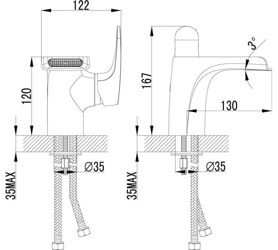 Смеситель для раковины Lemark Shift LM4346C