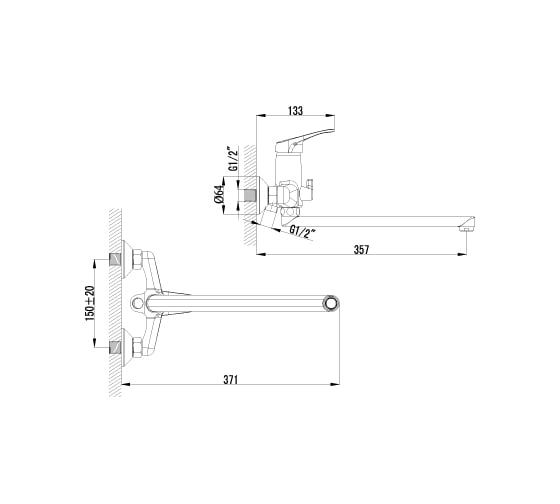 Универсальный смеситель Lemark Omega LM3151C