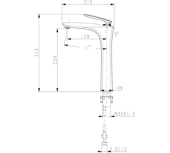 Смеситель для раковины Lemark Bellario LM6809C