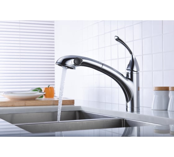 Смеситель Lemark Intense для кухни с вытягивающимся поворотным изливом LM5650C