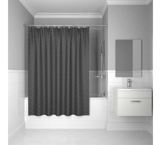 Штора для ванной комнаты IDDIS, 200*180см, полиэстер, B35P218i11