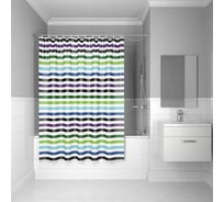 Штора для ванной комнаты IDDIS, 180*180см, полиэстер, P18P118i11