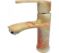 Смеситель для раковины FASHUN с литым изливом из пластика, матовый хром, однорычажный кран для умывальника PL1003-30