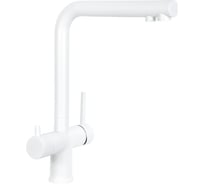 Смеситель для кухни Славен с подключением к фильтру для питьевой воды, белый СЛ-ОД-Д76