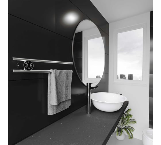 Электро полка Terminus Smart dry п2 круг 500x90 4670078537737
