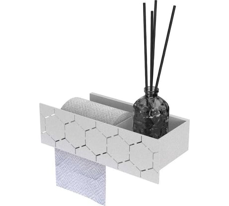 Держатель туалетной бумаги Граф Держалкин Bee duetto 26x13x8 т\б слева белая Fl-bee-du26л-б