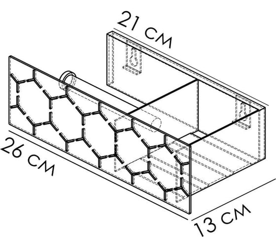 Держатель туалетной бумаги Граф Держалкин Bee duetto 26x13x8 т\б слева белая Fl-bee-du26л-б