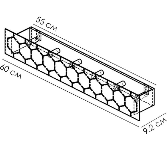 Крючки Граф Держалкин Bee hook 60x9.2x9 белая Fl-bee-hook60-б