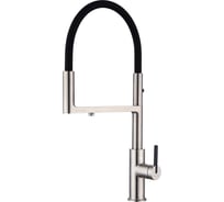 Смеситель для кухни Paulmark TORNADO, брашированная сталь,  To213402-BS