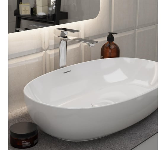 Высокий смеситель для раковины KERAMA MARAZZI FIORETTO без донного клапана, хром V2CR205LLKM