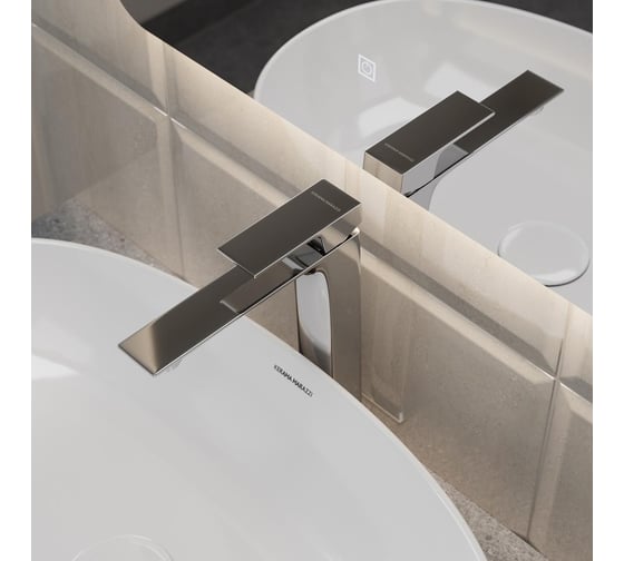 Высокий смеситель для раковины KERAMA MARAZZI FIORETTO без донного клапана, хром V2CR205LLKM