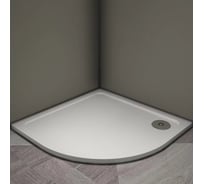 Душевой поддон Veconi Tezeo stone TZ-10, 900x900x30, искусственный камень, белый TZ10-90PL-01-19C3