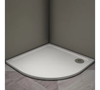 Душевой поддон Veconi Tezeo stone TZ-10, 800x800x30, искусственный камень, белый TZ10-80PL-01-19C3