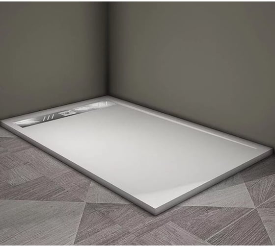 Душевой поддон Veconi Tezeo stone TZ-07, 1400x900x30, искусственный камень, белый TZ07-14090PR-01-19C3
