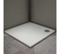 Душевой поддон Veconi Tezeo stone TZ-08, 800x800x30, искусственный камень, белый TZ08-80K-01-19C3