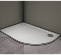 Душевой поддон Veconi Tezeo stone TZ-11L, 1000x900x30, искусственный камень, белый TZ11L-10090A-01-19C3