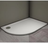 Душевой поддон Veconi Tezeo stone TZ-11R, 1000x800x30, искусственный камень, белый TZ11R-10080A-01-19C3