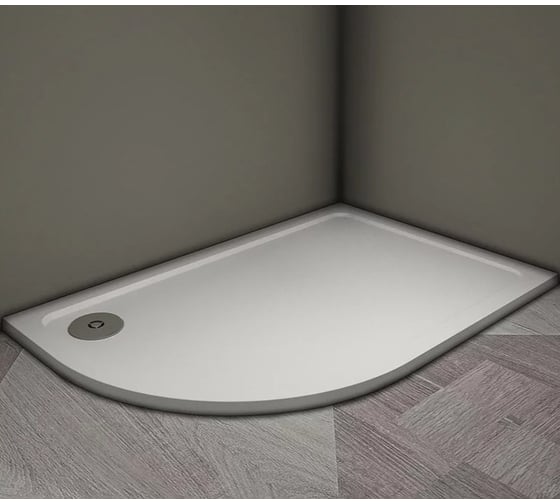 Душевой поддон Veconi Tezeo stone TZ-11R, 1000x800x30, искусственный камень, белый TZ11R-10080A-01-19C3 1