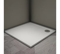 Душевой поддон Veconi Tezeo stone TZ-08, 900x900x30, искусственный камень, белый TZ08-90K-01-19C3
