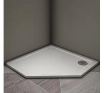 Душевой поддон Veconi Tezeo stone TZ-12, 900x900x30, искусственный камень, белый TZ12-90T-01-19C3