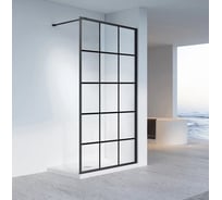 Душевая перегородка Veconi Korato KR-80, 1200x2000, черный, стекло прозрачное KR80-120-01-C8