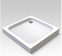 Душевой поддон Veconi Tezeo acrylic TZ-02, 800x800x140, акрил, белый TZ02-80K-01-19C1