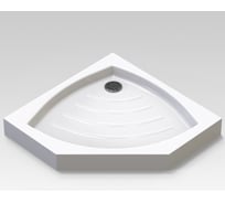 Душевой поддон Veconi Tezeo acrylic TZ-03, 1000x1000x140, акрил, белый TZ03-100T-01-19C1