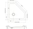 Душевой поддон Veconi Tezeo acrylic TZ-53, 900x900x150, акрил, белый TZ53-90-C5 2