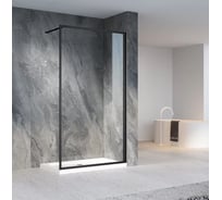 Душевая перегородка Veconi Korato KR-81B, 1100x2000, черный, стекло прозрачное KR81B-110-01-C8