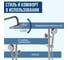 Смеситель для душа ARGOTECH термостат со стойкой, поворотный излив, ТЕРМО \ TERMO, нерж. сталь, 43937 5